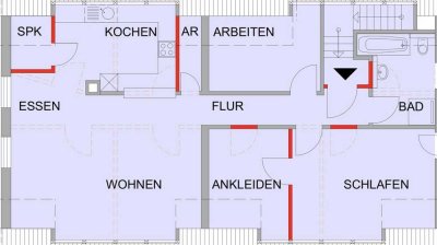 Erstbezug nach Kernsanierung: 4ZKB Dachgeschosswohnung mit gehobener Innenausstattung und Stellplatz