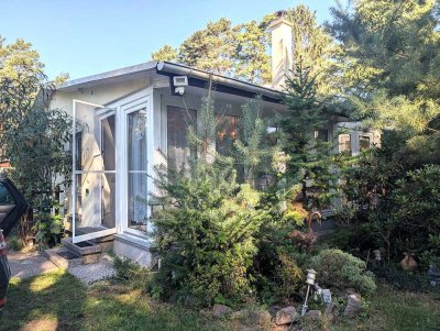 Natur pur: Wochenendhaus und Grundstück mit Kamin, Wintergarten & Wärmepumpe in der Dübener Heide