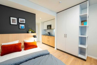 Topmoderne und vollmöblierte Studioapartments im Neubau-Erstbezug