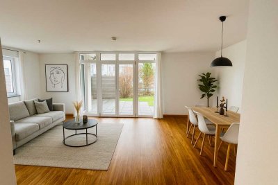 Moderne 2-Zimmer-Gartenwohnung mit Südterrasse & TG-Stellplatz – sofort bezugsfrei