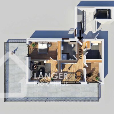 Modernes Penthouse mit Traum-Dachterrasse – 3-Zimmer-Neubau der Extraklasse