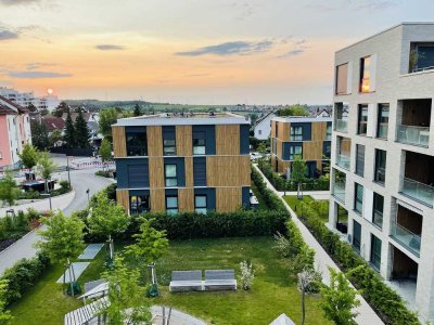 teilmöbliert 3-Zimmer Wohnung mit schönem Ausblick und gehobener Innenausstattung in Leonberg
