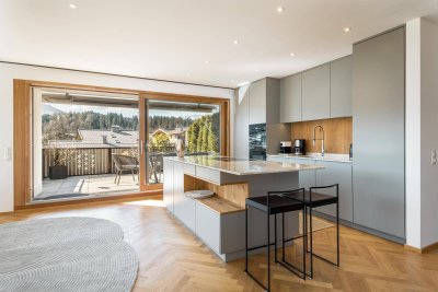 Miete: Exklusives Wohnen in modernem Ambiente – Teilmöblierte 3-Zimmer-Wohnung mit Sonnenbalkon