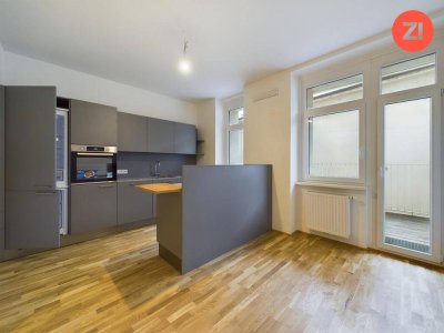 Renovierte 3- Zimmer Wohnung mit Balkon an der Landstraße