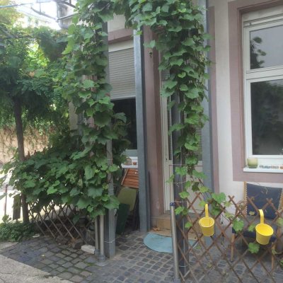 Im Herzen der Mainzer Altstadt / sanierte 2,5-Zimmer-EG-Wohnung mit Einbauküche, kleine Laube