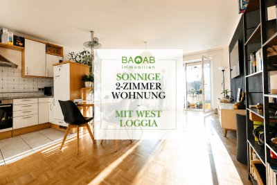 Sonnige 2-Zimmer-Wohnung mit West-Loggia &amp; Parkplatz | Ruhige Lage in Fürnitz