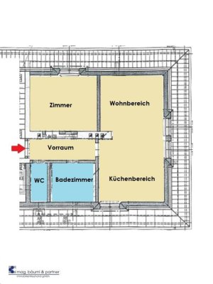 2 Zimmer, Gratisparkplatz und Gartennutzung