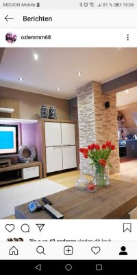 Gepflegte 2 Zimmer Wohnung Provisionsfrei Nähe Flughafen (65pm + 20qm) Küche, Schränke usw
