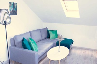 Vollmöblierte 2-Zimmer Dachgeschosswohnung mit Klima in Bühl Neusatz