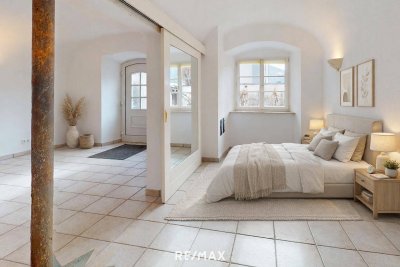 VERMIETET!!! Altbauflair: Einzimmerwohnung mit ca. 89 m² Gartenfläche!