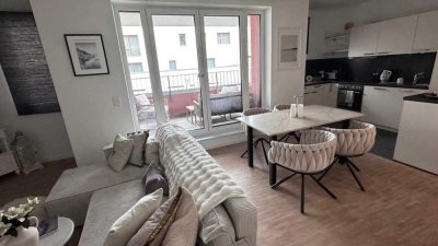 Ruhige 3-Zimmer-Wohnung im Herzen der Stadt mit großer Terrasse
