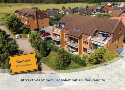 Investorenpaket: Zwei Mehrfamilienhäuser 
mit 20 Wohneinheiten in Stendal-Möringen