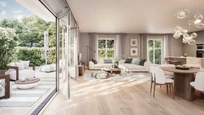 HAVEHUS 3-Zimmer-Neubauwohnung mit Terrasse & Garten