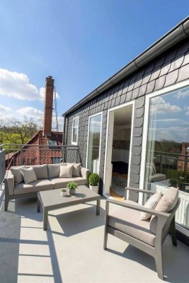 Stilvolles Loft & großzügiger Balkon - Dachgeschoss mit Wow-Effekt !