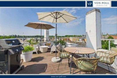 Moderne 4-Zimmer-Maisonette-Wohnung mit Dachterrasse in Rheinnähe
