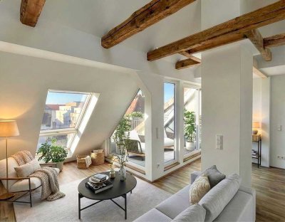 Lichtdurchflutetes Dachgeschoss mit Wärmepumpe und Weitblick - Erstbezug nach energet. Sanierung