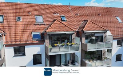 Maisonettewohnung mit Südbalkon über den Dächern von Walle