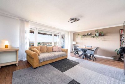 Freie sonnige 3-Zimmer-Wohnung mit Loggia, Weitblick und Tiefgaragenstellplatz auf Wunsch - Bestlage