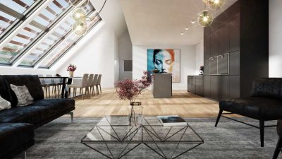 5-Zimmer-Neubauwohnung auf zwei Etagen im Schlosscarée