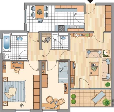 Wohnfühlwohnung, frei ab 21.4.26 zur Besichtigung