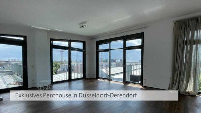 Düsseldorf-Derendorf:  Edle Penthouse-Wohnung mit Terrasse und 270 Grad-Blick