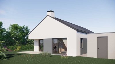 Moderner BUNGALOW inkl. Grundstück, schlüsselfertig, KfW 40