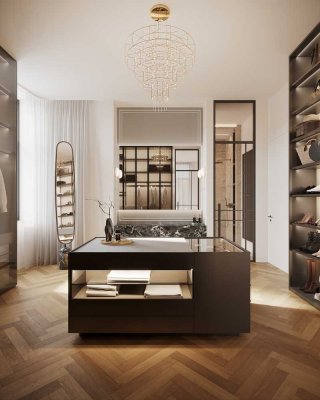 Großzügige 5-Zimmer-Wohnung mit in luxuriösem Stil mit Ankleide und Büro