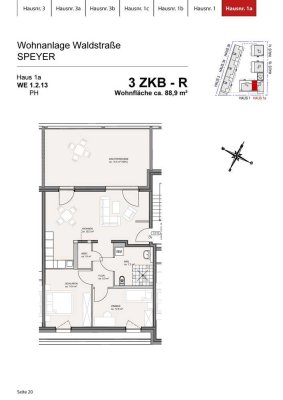 Rollstuhlgerechte Neubau 3-ZKB im Penthaus - nur mit Wohnberechtigungsschein