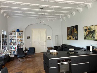 STILVOLLE MAISONETTE-WOHNUNG mit Gartennutzung im Bahnhofsviertel zu mieten