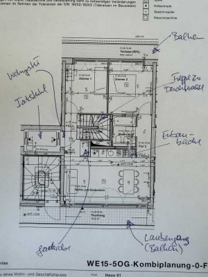 Von privat: Erstbezug, Dachgeschoss 78m2, 3 Zi., Dachterasse, 2 Balkone