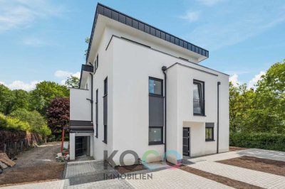 Exklusive Neubau-Doppelhaushälfte mit Dachterrasse, Garten & Stellplätzen im Grünen
