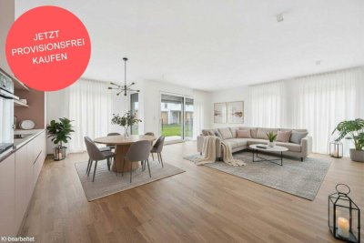 PROVISIONSFREI! Lichtdurchflutete 3-Zimmer-Gartenwohnung | Loggia, Terrasse &amp; Garten | Schrank- und Abstellraum