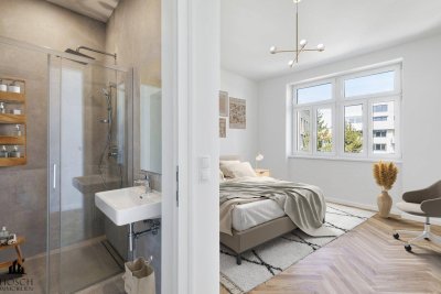 Edel &amp; modern - kernsaniertes 4-Zimmer-Altbaujuwel mit ZWEI großen Balkonen