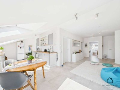 Wohnen mit Stil: Moderne 2,5-Zimmer-Dachwohnung & Garten in ruhiger Lage Neuried