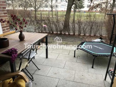 Tauschwohnung: Bieten 3 Zimmer mit Garten und Terrasse gegen 4 Zimmer
