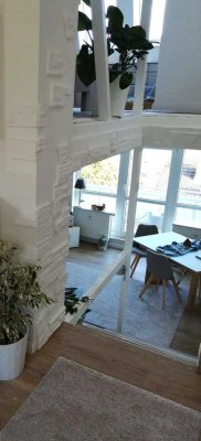 Exklusive Maisonette-Wohnung mit Blick über die Dächer Würzburgs.