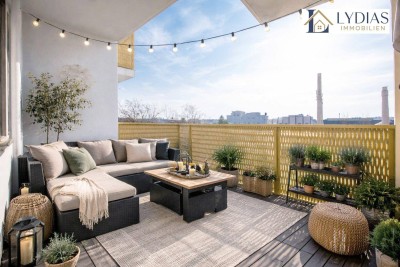 Traumhafte und helle 3-Zimmer-Wohnung mit Loggia/Balkon, Dachpool &amp; Top-Ausstattung / Nähe U3-Station Simmering