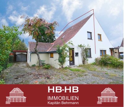 Projekt für Handwerker: Doppelhaushälfte mit großem Grundstück in Bremen-Arsten!