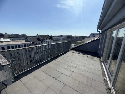 Exklusive Dachgeschosswohnung mit Sonnenterrasse im Herzen von St. Georg