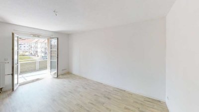 Großzügige 1-Raum-Wohnung mit Balkon