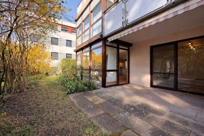 Attraktive 3-Zimmer-Erdgeschosswohnung mit Terrasse, Garten und Tiefgaragenstellplatz