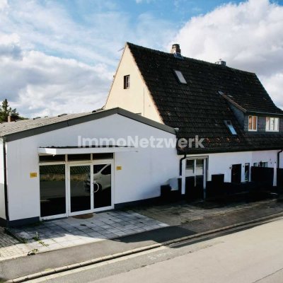 Schickes Haus mit großem Garten und vielseitiger Gewerbehalle