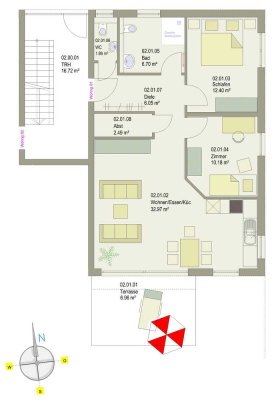 Sehr schöne 3-Zimmer-EG-Wohnung mit gehobener Innenausstattung mit EBK in Reutlingen-Rommelsbach