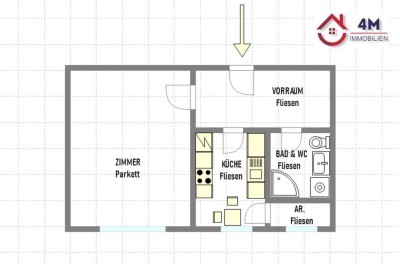 Freundliche, geräumige Mini-Wohnung im Neubau neben dem Hauptbahnhof