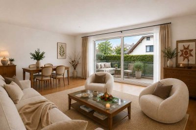 Am Nymphenburger Kanal: 3-Zimmer-Gartenwohnung mit 2 Extra-Zimmern im Souterrain