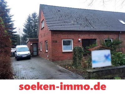 Doppelhaushälfte mit großem Grundstück im Zentrum von Wiesmoor zu verkaufen *MA2402*