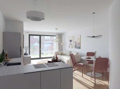 WIDOliving - Neubau-Erdgeschoss mit Garten & Terrasse – 3 Zimmer auf 84 m²