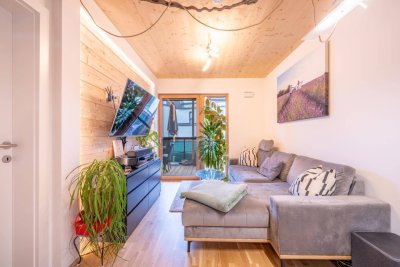 Naturquartier - Neuwertige 2-Zimmerwohnung mit großem Balkon und Ruhelage in Thalgau bei Salzburg