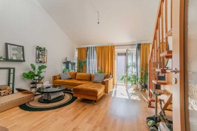Helle Maisonettewohnung mit großer Dachterrasse