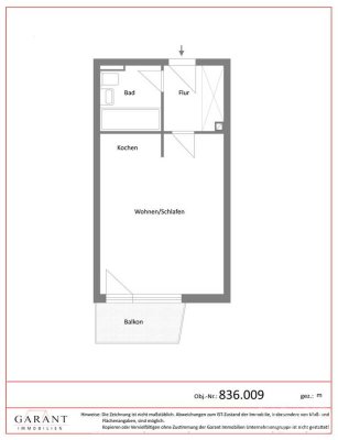 Klein, fein, rentabel - Vermietete Wohnung mit Balkon